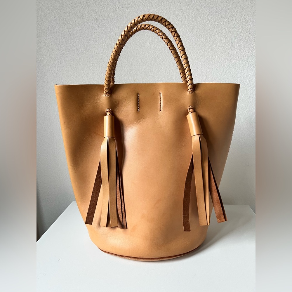 Madewell Tasseled Bucket Bag